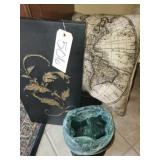 Leaf Art,Wire wastebasket, small wastebasket