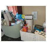 Basket of toiletries