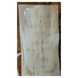 Songs of Songs 3:4 single curtain pannel 3x6