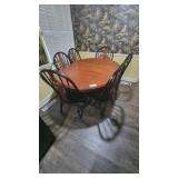 OVAL TABLE W/ 6 CHAIRS 48W X 66L