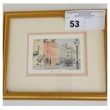 "RAINBOW ROW" WATERCOLOR BY EMERSON 11W X 9.5T
