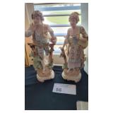 ANTIQUE GERMAN PORCELAIN  STATUES
