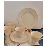 ASSORTMENT LENOX GOLD RIMMED CHINA