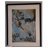 ABSTRACT MIXED MEDIA PAINTING