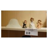 3 VINTAGE PORCELAIN FIGURINES