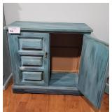 DISTRESSED TURQOISED CABINET