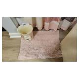 FASHION SHOWER CURTAIN,TRASH CAN & BATH MAT