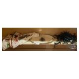 CHRISTMAS TREE SKIRT,PLATTER & LIGHTS