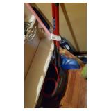 ASSORTMENT OF BROOMS & MOPS