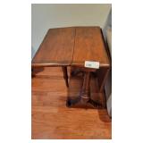 MAHOGANY DROPLEAF SOFA TABLE 48W X 27L X 30T