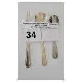 ASSORTED SILVER PLATED UTENSILS