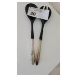 STERLING SILVER SALAD SERVERS