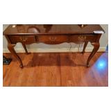 WOODEN SIDE TABLE 48W X 16D X 27T