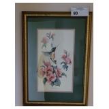 HUMMINBIRD & FLORAL PRINT BY CAROLYN SHORES