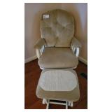 GLIDER & OTTOMAN SET