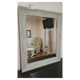 DISTRESSED LOOK GREY MIRROR 29W X 35T