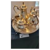 VINTAGE SILVER PLATED TEA SET