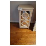 TWO TIERED MIRRORED CABINET 17W X 15D X 33T