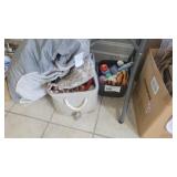 ASSORTED PET TOYS, PET BED, SUPPLIES