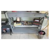 GREY 2 SHELF HALL TABLE (NO CONTENTS)