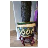 ARTIFICIAL PALM TREE IN A PLANTER