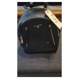 MICHAEL KORS BLACK LEATHER BACKPACK