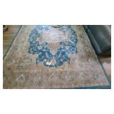 8 X 10 RUG ARIA COLLECTION TURQUOISE & TAN