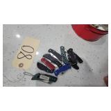 ASSORTED POCKET KNIVES,GREY GOOSE THERMOS