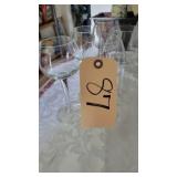 CLEAR BALLON WINE GLASSES  (5)