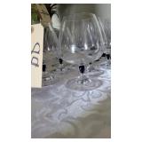COURVOISIER BRANDY SNIFFERS (6) COBALT BLUE