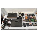 Atari Game system, 18 Games, accessories