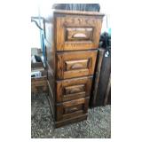 4 drawer wood filing cabinet