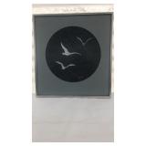 Seagulls print, By Erdine Nelson, 1976