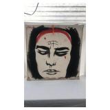 Unique black and red painting