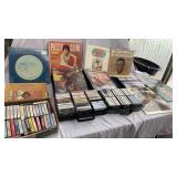 Vinyl Album and cassette tape collection
