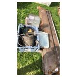 Pallet of halogen lights and bulbs