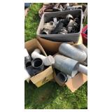 Pallet of PVC pipe fittings