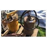 2 Vintage grease pumps