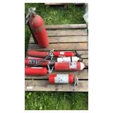 Pallet of fire extinguishers - 8 total