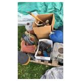 Pallet of outdoor equipment