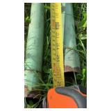 gas pipe, threaded end, 21.5