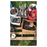 Pallet of plumbing equipment