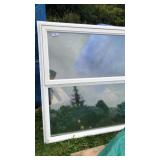 62 x 62 white Sliding glass window