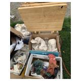 Household pallet of goodies, tv hanger and more