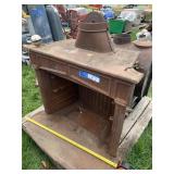 Cast iron inset wood stove, unique piece