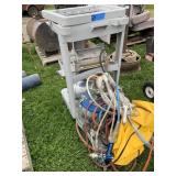 Binks Paint sprayer and Rubbermaid cart