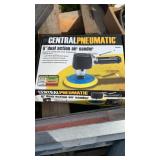 NEW 6" dual action air sander Central Pneumatic