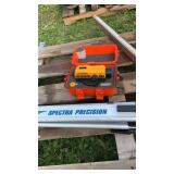 Optical leveling kit, tripod, rod, case