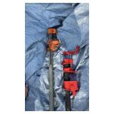 2 Heavy duty pipe clamps