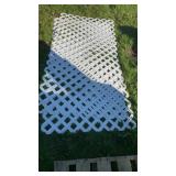 3 sheets white plastic lattice 4x8